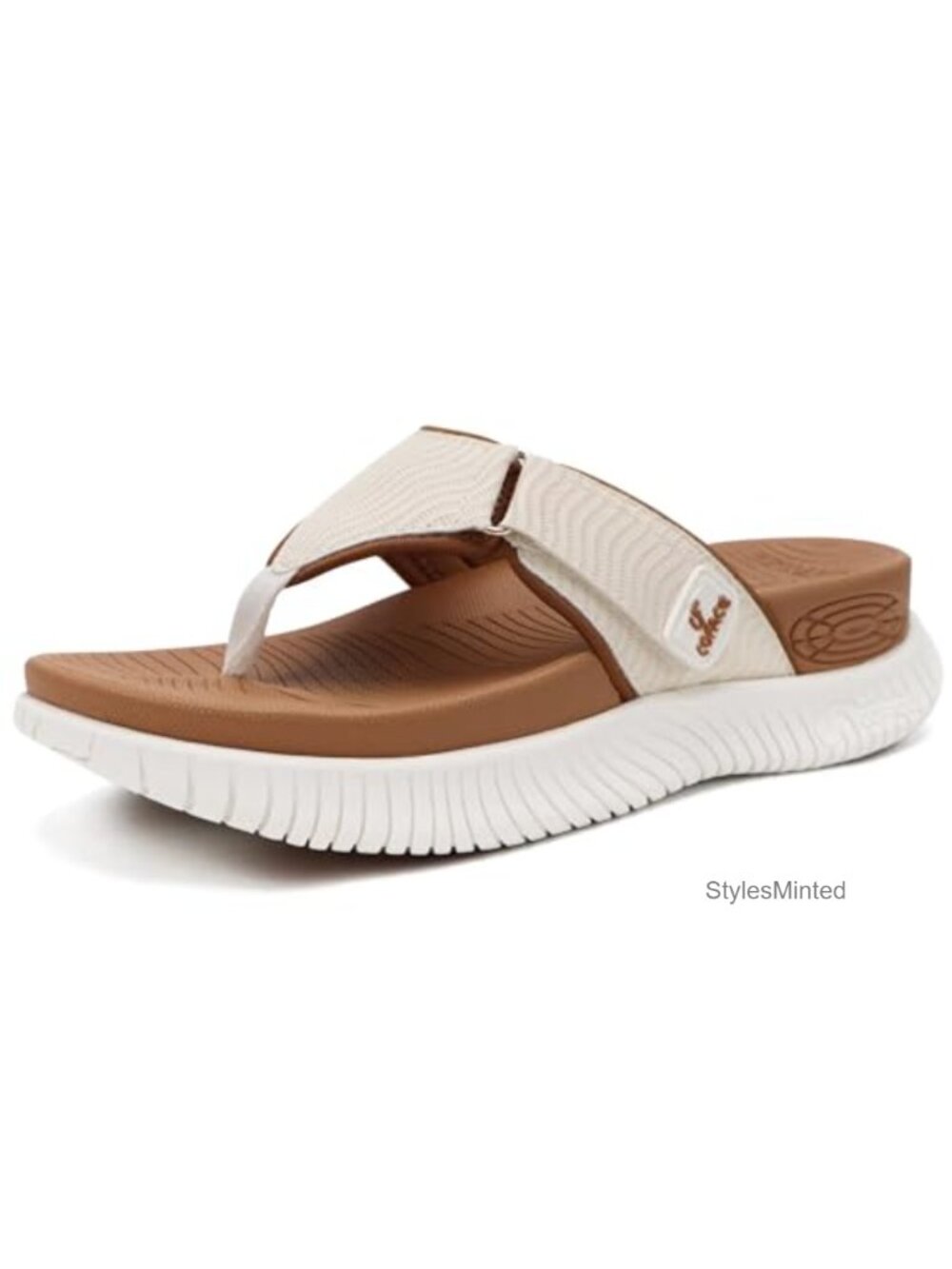 Women's Orthopedic Flip Flops Arch Support Platform Sandals 1.97in